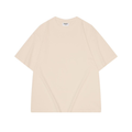 Biancashop wholesale 280G European size large drop shoulder double yarn cotton round neck T-shirt heavy combed cotton tide brand short sleeve