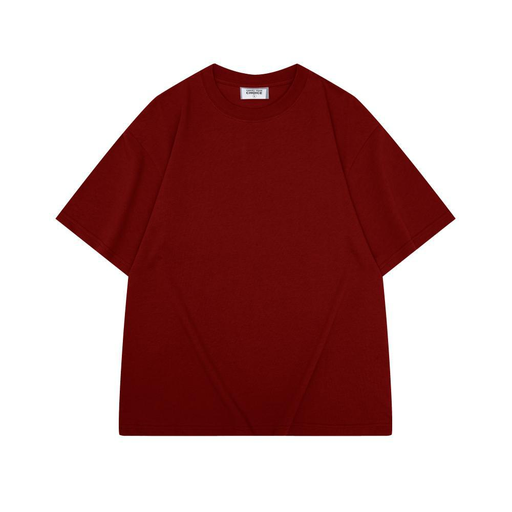 Biancashop wholesale 280G European size large drop shoulder double yarn cotton round neck T-shirt heavy combed cotton tide brand short sleeve