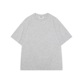 Biancashop wholesale 280G European size large drop shoulder double yarn cotton round neck T-shirt heavy combed cotton tide brand short sleeve