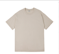 Biancashop wholesale 280G European size large drop shoulder double yarn cotton round neck T-shirt heavy combed cotton tide brand short sleeve